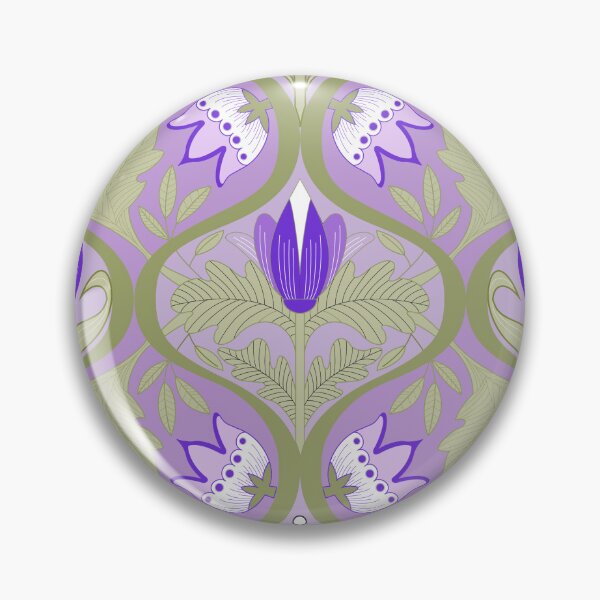 Item preview, Victorian Era Florals No.12 [Thistle Green and Pale Purple] CP22082l designed and sold by Carina Parry Studios.