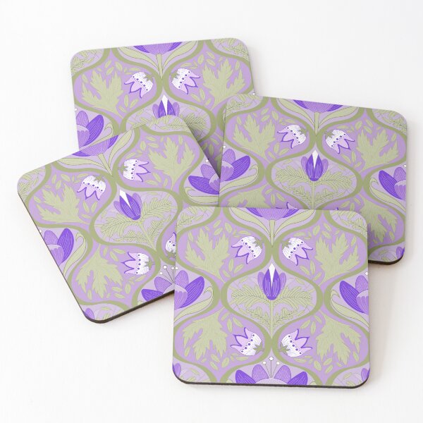 Item preview, Victorian Era Florals No.12 [Thistle Green and Pale Purple] CP22082l designed and sold by Carina Parry Studios.