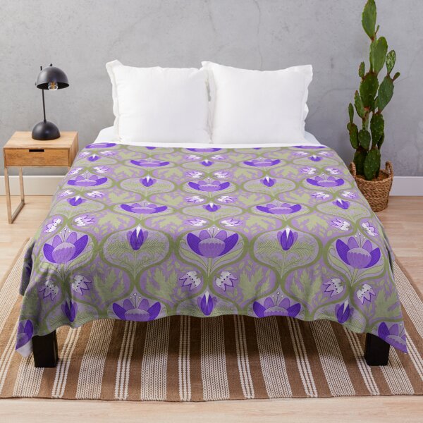 Item preview, Victorian Era Florals No.12 [Thistle Green and Pale Purple] CP22082l designed and sold by Carina Parry Studios.