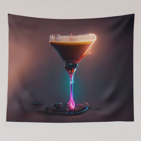 Item preview, Neon Aesthetic - Espresso Martini |  Cocktail |  Artwork | Illustration designed and sold by Designsssssssssssssssss.