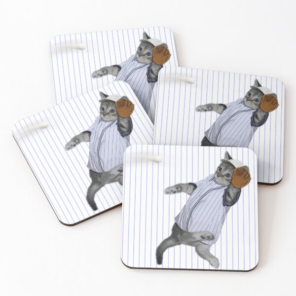 Item preview, Baseball Catcher Kitten designed and sold by Gravityx9.