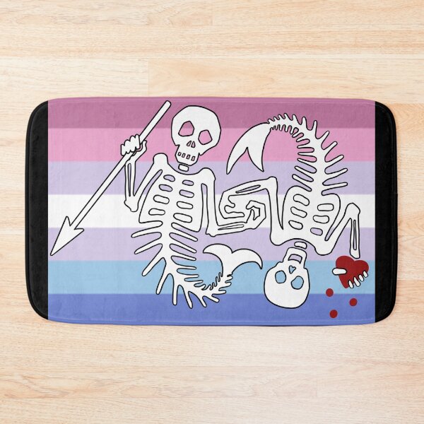 Item preview, OFMD season 2 bigender pride mermaid pirate flag Blackbeard Stede Bonnet flag designed and sold by Theoldgirl900.