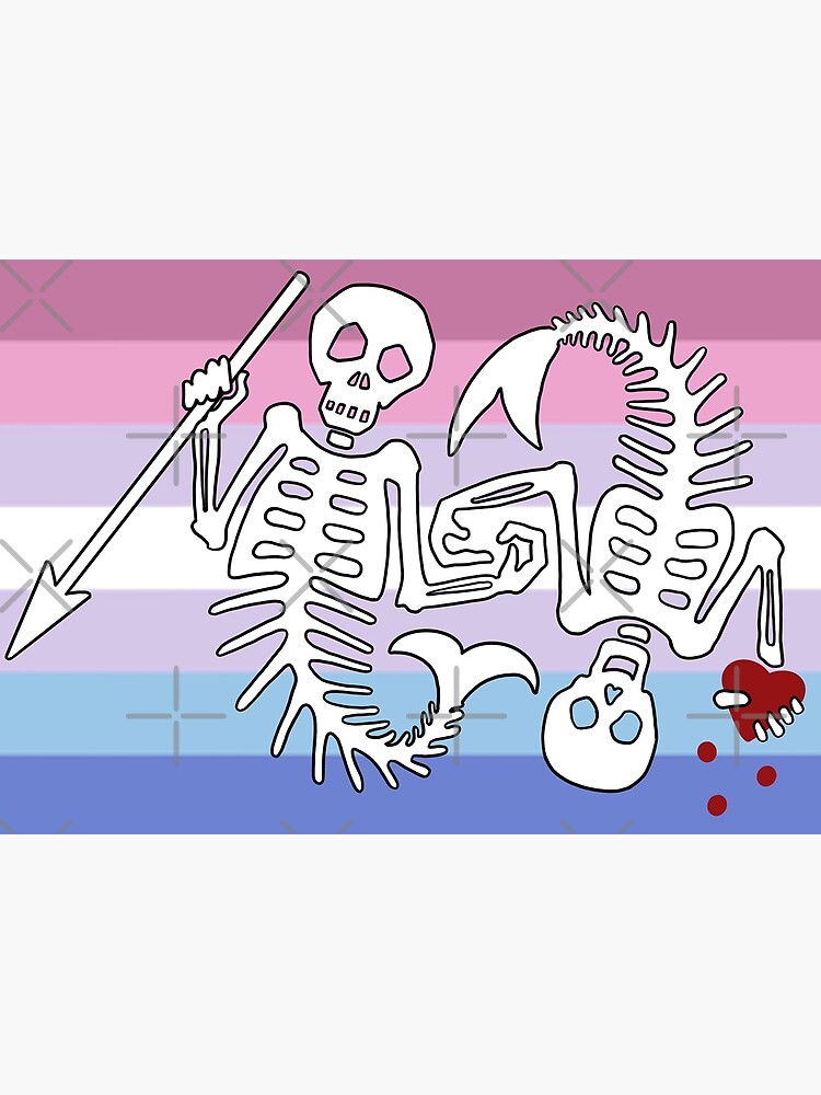 Ofmd Season 2 Bigender Pride Mermaid Pirate Flag Blackbeard Stede Bonnet Our Flag Means Death