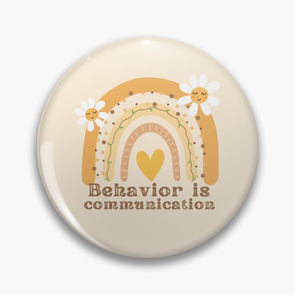 Item preview, Behavior is Communication - Applied Behavior Analysis - ABA - Behavioral therapy - Floral Rainbow designed and sold by Ausome  Behavior.