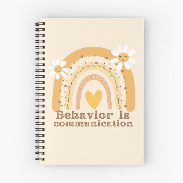 Item preview, Behavior is Communication - Applied Behavior Analysis - ABA - Behavioral therapy - Floral Rainbow designed and sold by Ausome  Behavior.