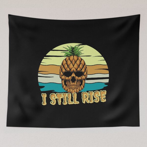 Item preview, I Still Rise - Vintage Tropical Sunrise - Pineapple - Halloween Lover designed and sold by Sun Sand & Sea Art.