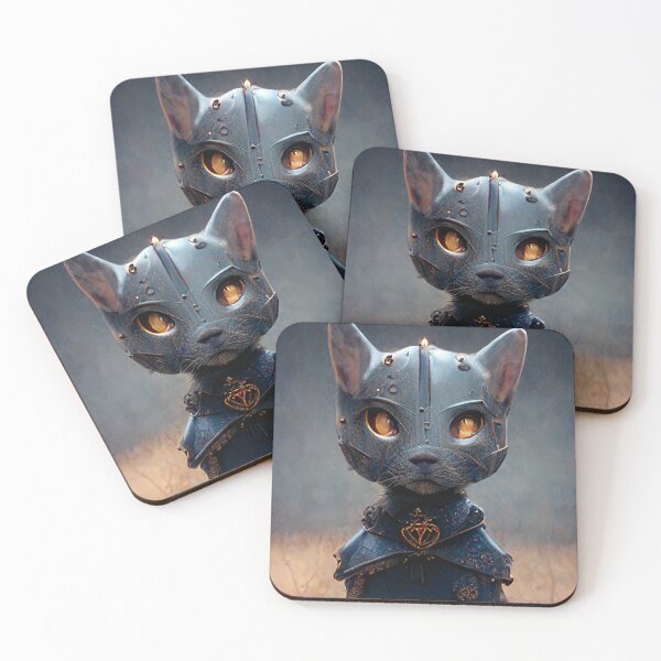 Item preview, Cat Knight Portrait designed and sold by 1AlteredReality.