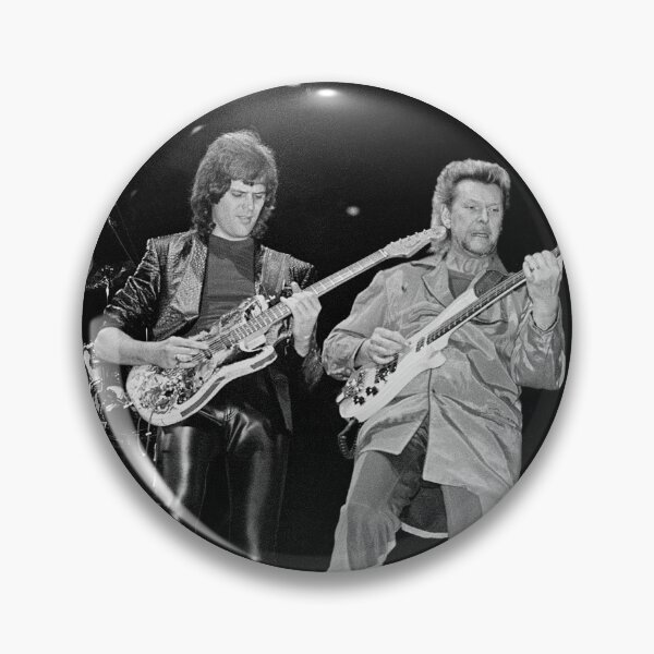 Item preview, Trevor Rabin and Chris Squire - Yes - BW Photograph designed and sold by ConcertImages.