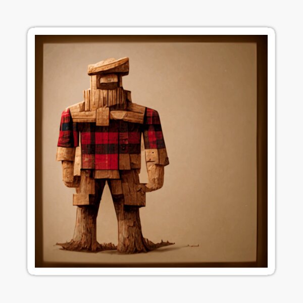"Lumber Jack" Sticker for Sale by LessThanProfess Redbubble