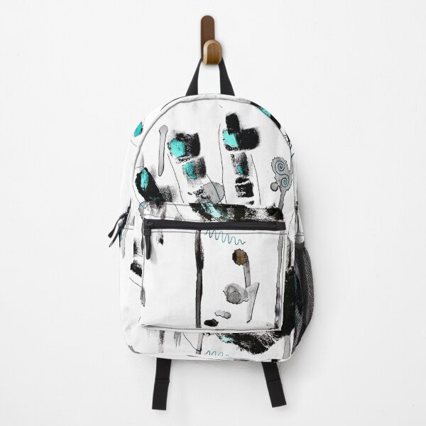 Item preview, Black and Teal Abstract Handprint designed and sold by korynaq.