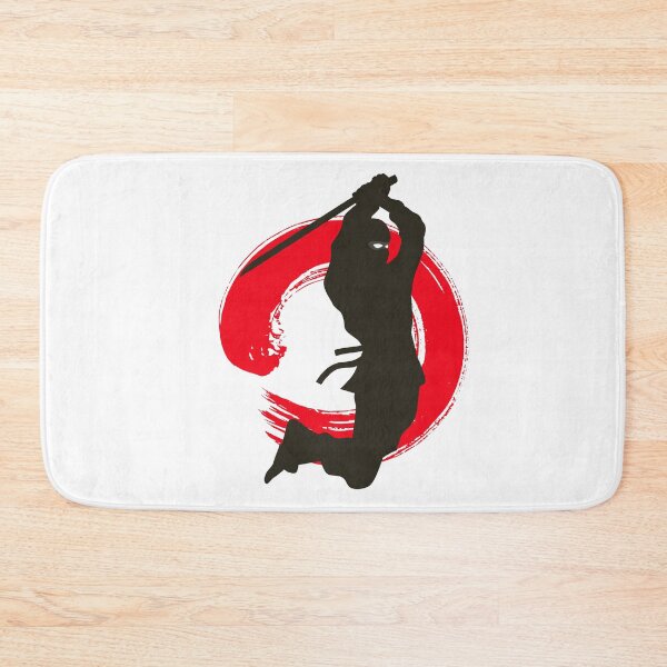 Item preview, Ninja Holding Sword Jumping Pose - Japanese Martial Art designed and sold by LoveSeasonz.