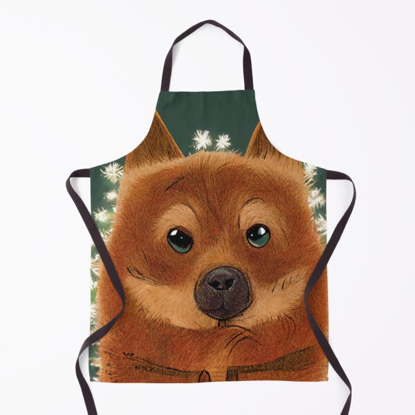 Artikelvorschau, Finnischer Spitz-Hundeweihnachtskarikatur-Art Netter Spitz entworfen und verkauft von Weirdarto.