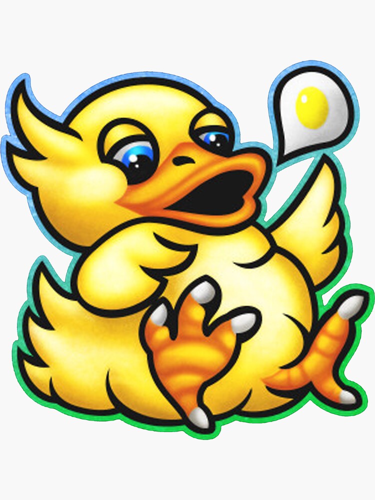 Funny Chocobo Bird Sticker For Sale By Risteloganyu Redbubble