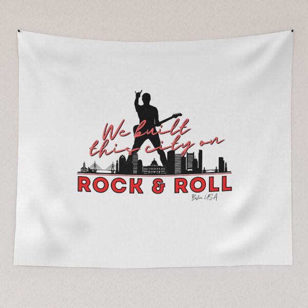 Item preview, We Built this City - Boston, Red designed and sold by Mean-Musician.