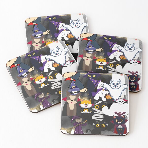 Item preview, Animales y fantasmas de Halloween. designed and sold by technewszone.