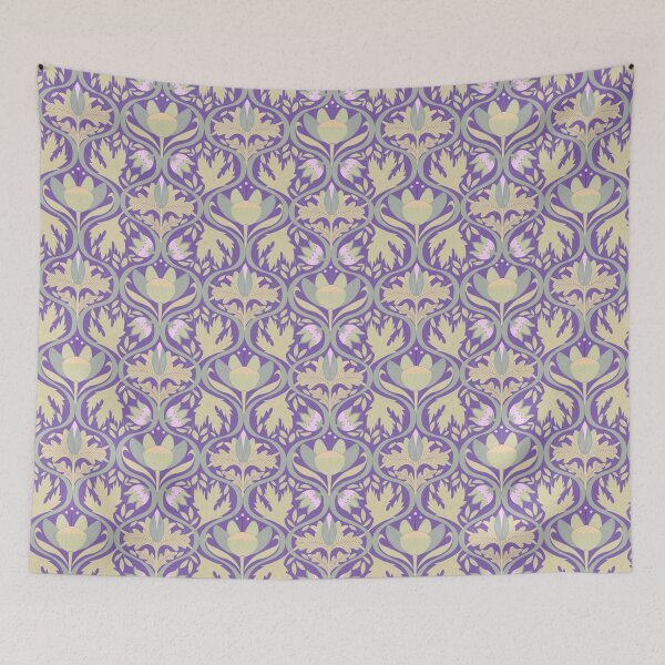 Item preview, Victorian Era Florals No.13 [Hampton and deep Lavender] CP22082m designed and sold by Carina Parry Studios.