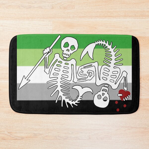 Item preview, OFMD season 2 aromantic pride mermaid pirate flag Blackbeard Stede Bonnet flag designed and sold by Theoldgirl900.