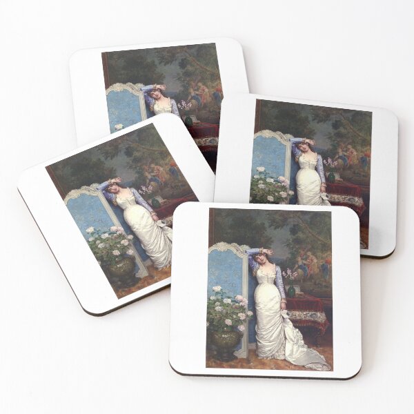 Item preview, Jeune fille, intérieur by Auguste Toulmouche designed and sold by embhstore.