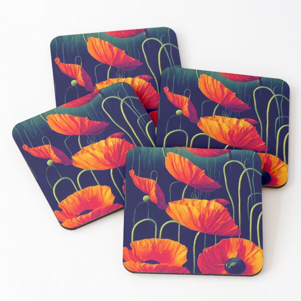 Item preview, Beautiful Surreal Red Poppies designed and sold by The Oracle of Surrealism Sublime Consciousness.