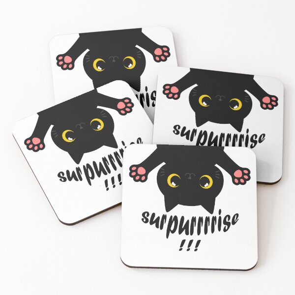 Item preview, Sweet Black Cat Who Loves Surprise designed and sold by DenizGraph.