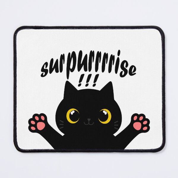 Item preview, Sweet Black Cat Who Loves Surprise designed and sold by DenizGraph.