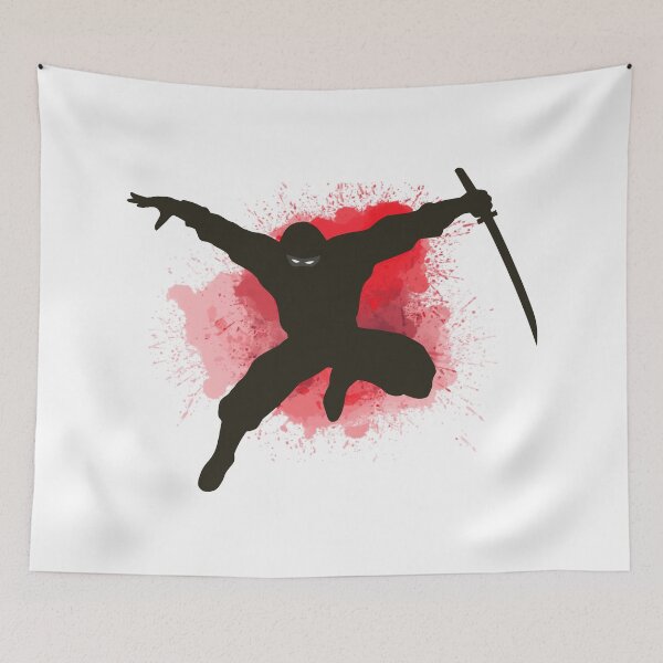 Item preview, Japanese Martial Arts - Ninja Holding Sword Jumping Pose  designed and sold by LoveSeasonz.