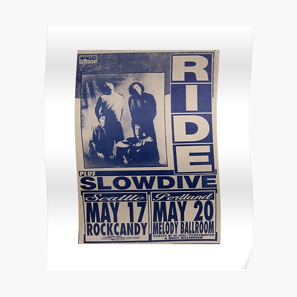 Ride, Slowdive- Shoegaze Tour Poster Poster