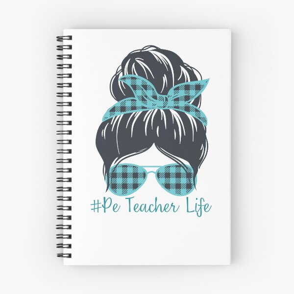 Item preview, PE Teacher Messy Bun Lifes Hair Glasses Funny designed and sold by byrne-ma.
