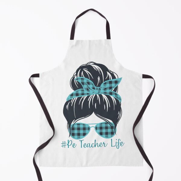 Item preview, PE Teacher Messy Bun Lifes Hair Glasses Funny designed and sold by byrne-ma.