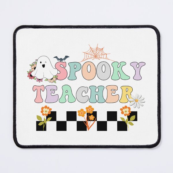 Item preview, Groovy Spooky Teacher Cute Floral Halloween ghost designed and sold by Karry-Pat.