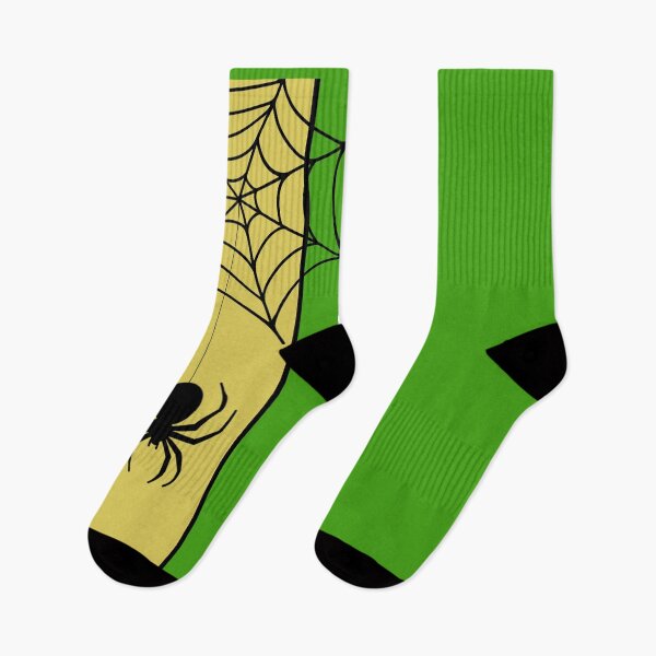 Item preview, Creepy Halloween Spider on Green Background designed and sold by podguy.