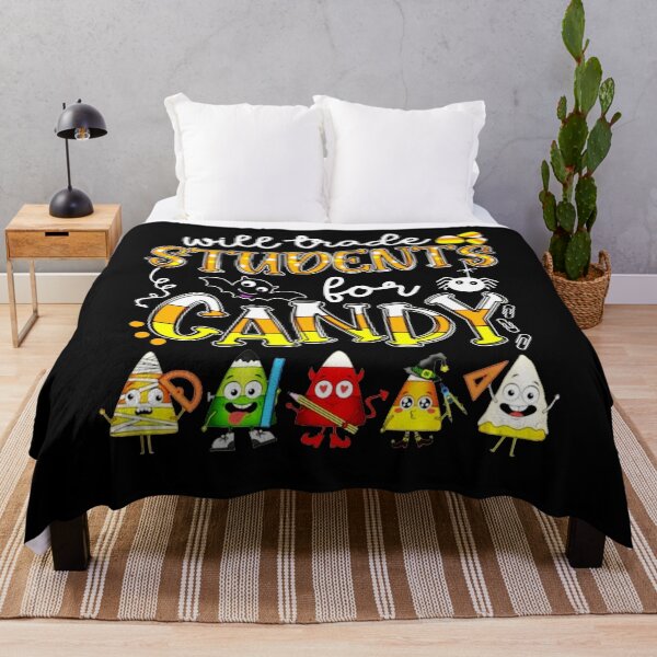 Item preview, Will trade students for candy teacher halloween funny cute vintage designed and sold by beckadamr.