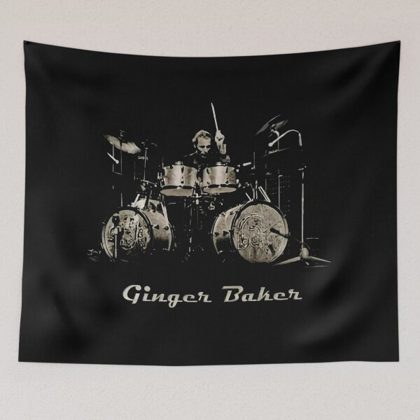 Item preview, Ginger Baker, clothing, gift for drummer, rock n roll, vintage rock, Drummers 0008b designed and sold by KylexyMayer.
