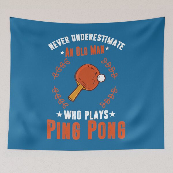Item preview, Los hombres nunca deben subestimar a un anciano. Tenis de mesa Ping Pong designed and sold by PhuSat.