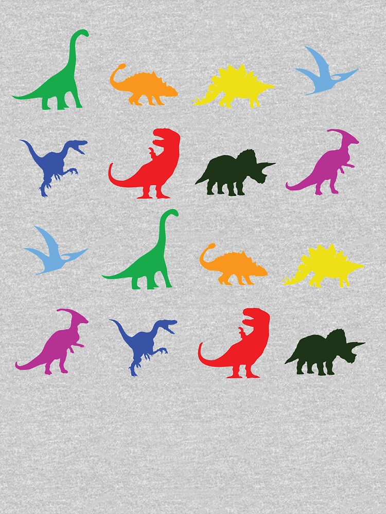 Thumbnail 5 of 5, Toddler Pullover Hoodie, Fun Dinosaur Pattern (Black Background) designed and sold by jezkemp.