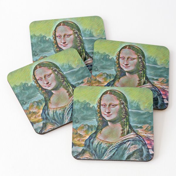 Item preview, "Mona Lisa (43)" an iconic Renaissance painting reimagined. designed and sold by thalasson.