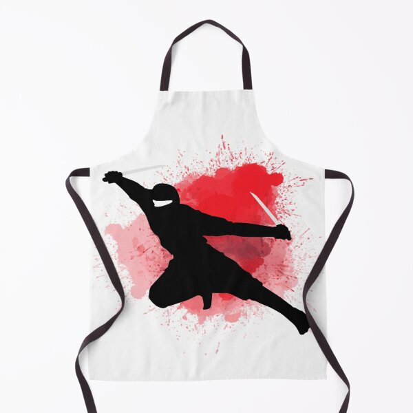 Item preview, Japanese Martial Arts - Ninja Holding Double Sword Knee Bent Pose designed and sold by LoveSeasonz.