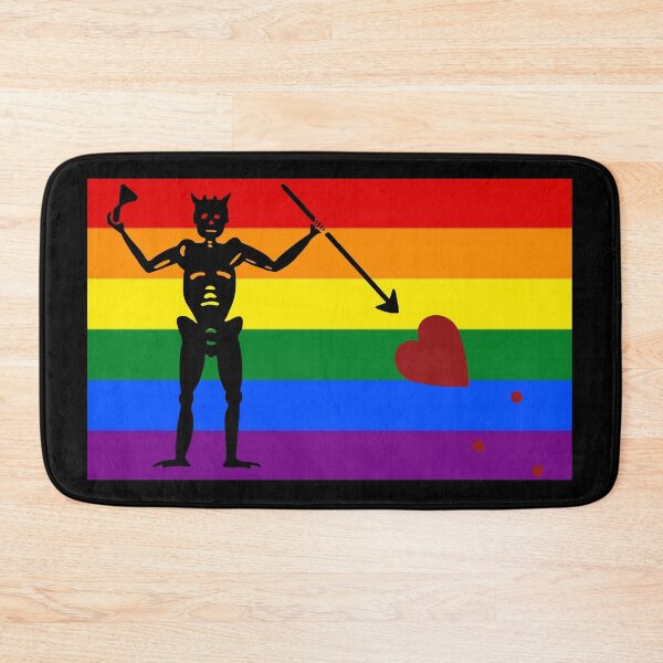 Item preview, pirate pride flag rainbow blackbeard designed and sold by Theoldgirl900.