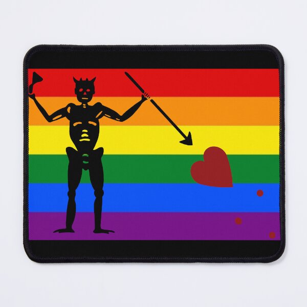 Item preview, pirate pride flag rainbow blackbeard designed and sold by Theoldgirl900.