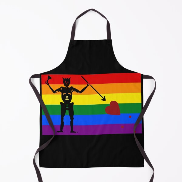 Item preview, pirate pride flag rainbow blackbeard designed and sold by Theoldgirl900.