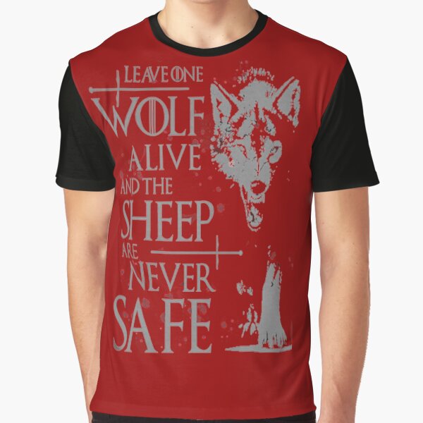 Thrones wolf t-shirt best quote Graphic T-Shirt