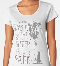 Thrones wolf t-shirt best quote Women's Premium T-Shirt