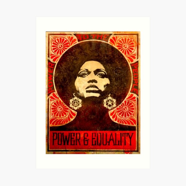 Angela Davis poster 1971 Art Print