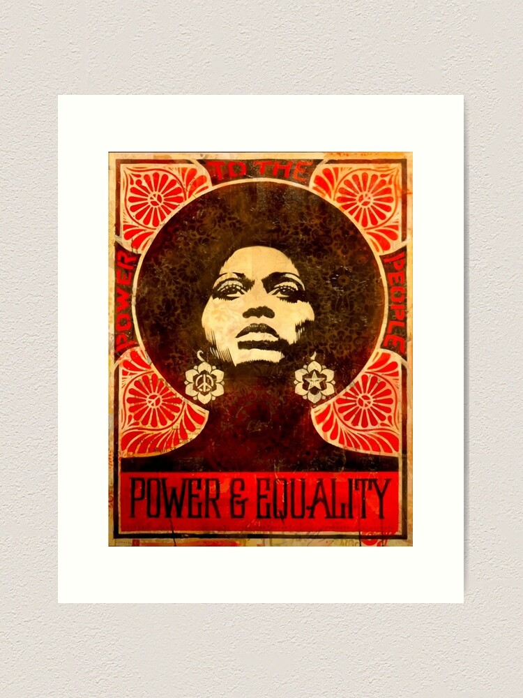 Alternate view of Angela Davis poster 1971 Art Print