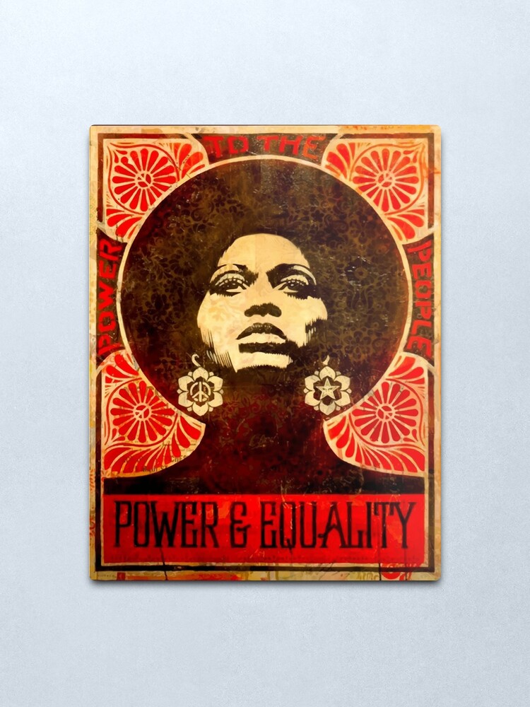 Alternate view of Angela Davis poster 1971 Metal Print