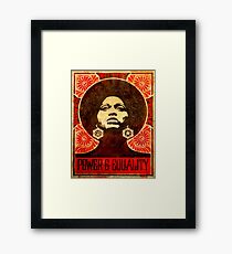 Angela Davis Plakat 1971 Gerahmtes Wandbild