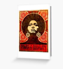 Angela Davis poster 1971 Greeting Card