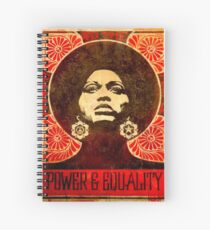 Angela Davis poster 1971 Spiral Notebook