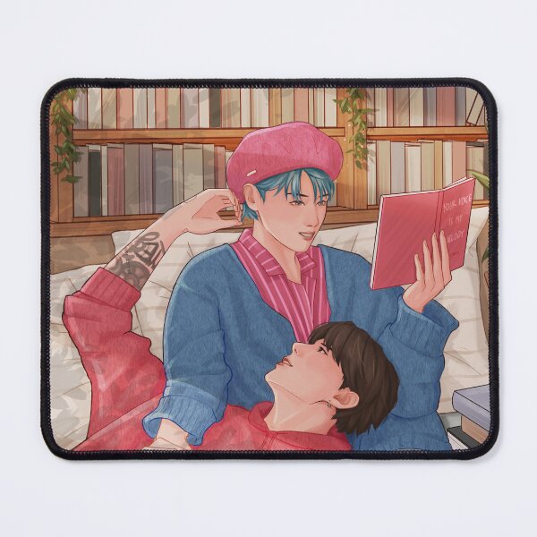 Item preview, Taekook Fanart - Library Date designed and sold by viioletbloom.