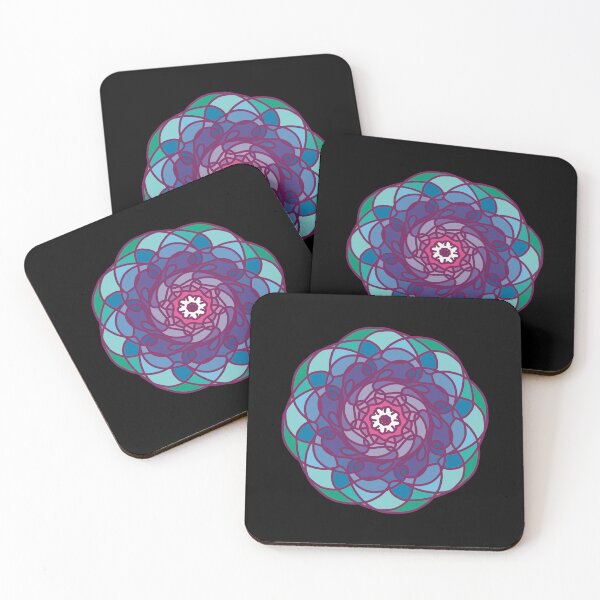 Item preview, Mandala of the night of love designed and sold by carineavecunc.